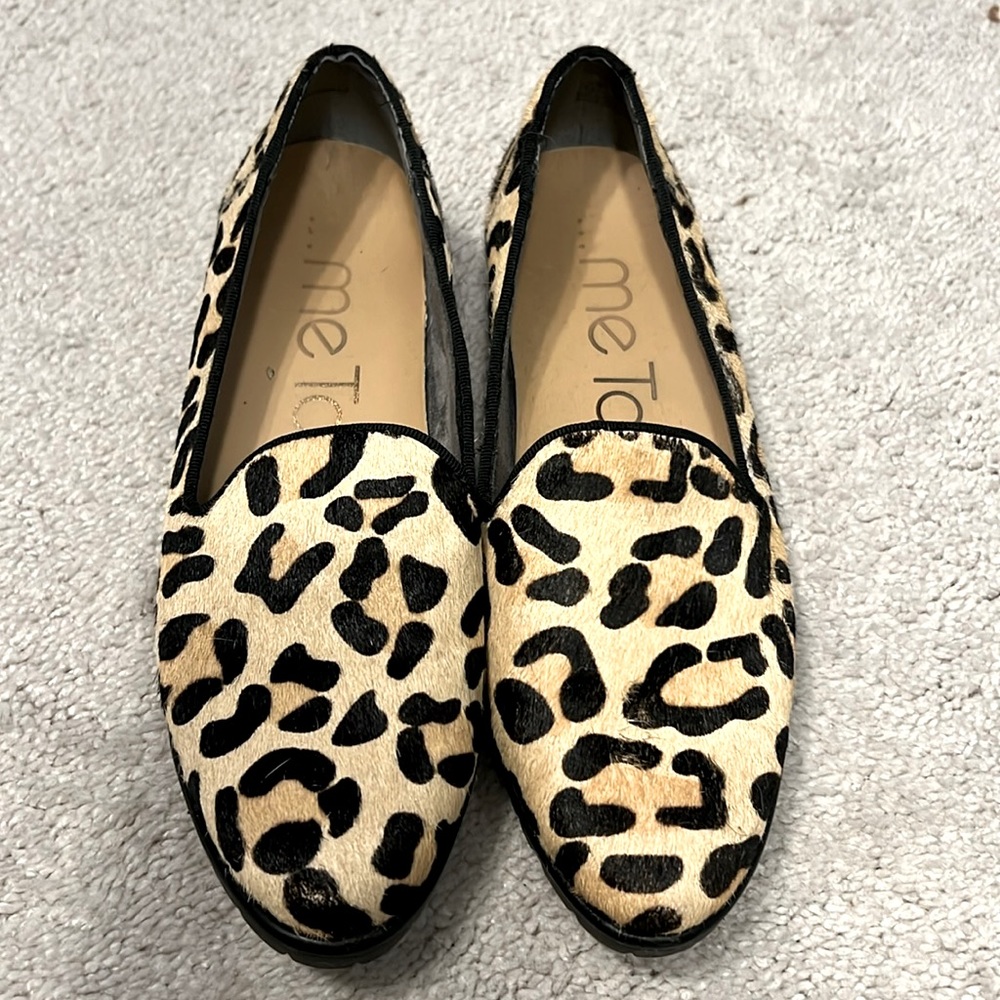 Cairo slip on genuine cow hair leopard loafers